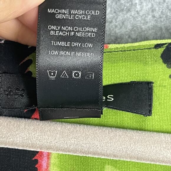 Ali Miles Tunic Top Womens 1X Abstract Layered Bell Sleeve Colorful Artsy Flowy - Picture 7 of 15